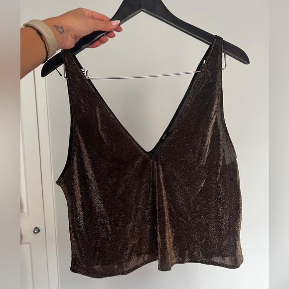 Brown sparkling top from Noo Paris - Picture 2 of 5